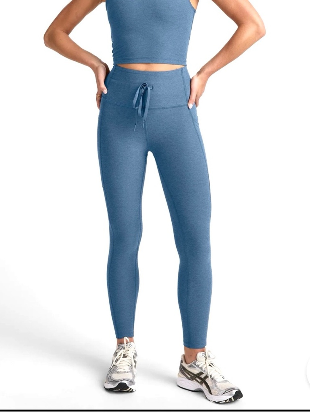 Beyond Yoga  Go-Pocket Spacedye Midi Legging with Tags. XS washed denim